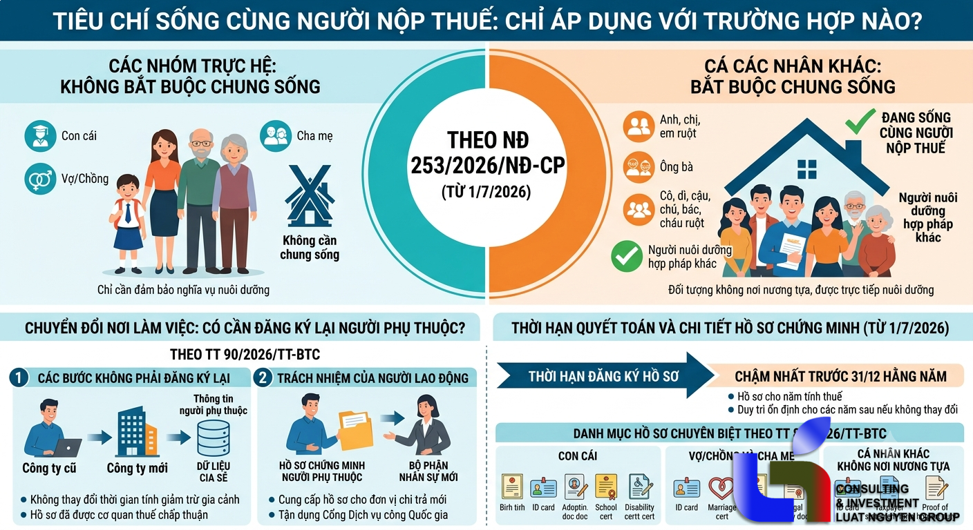 Quy định mới về giảm trừ gia cảnh từ ngày 1/7/2026