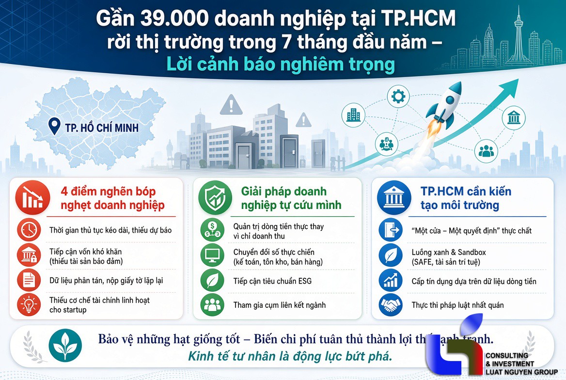 Gần 39.000 doanh nghiệp TP.HCM rút lui: Rào cản ở đâu và bài toán trụ vững nào cho doanh nghiệp?
