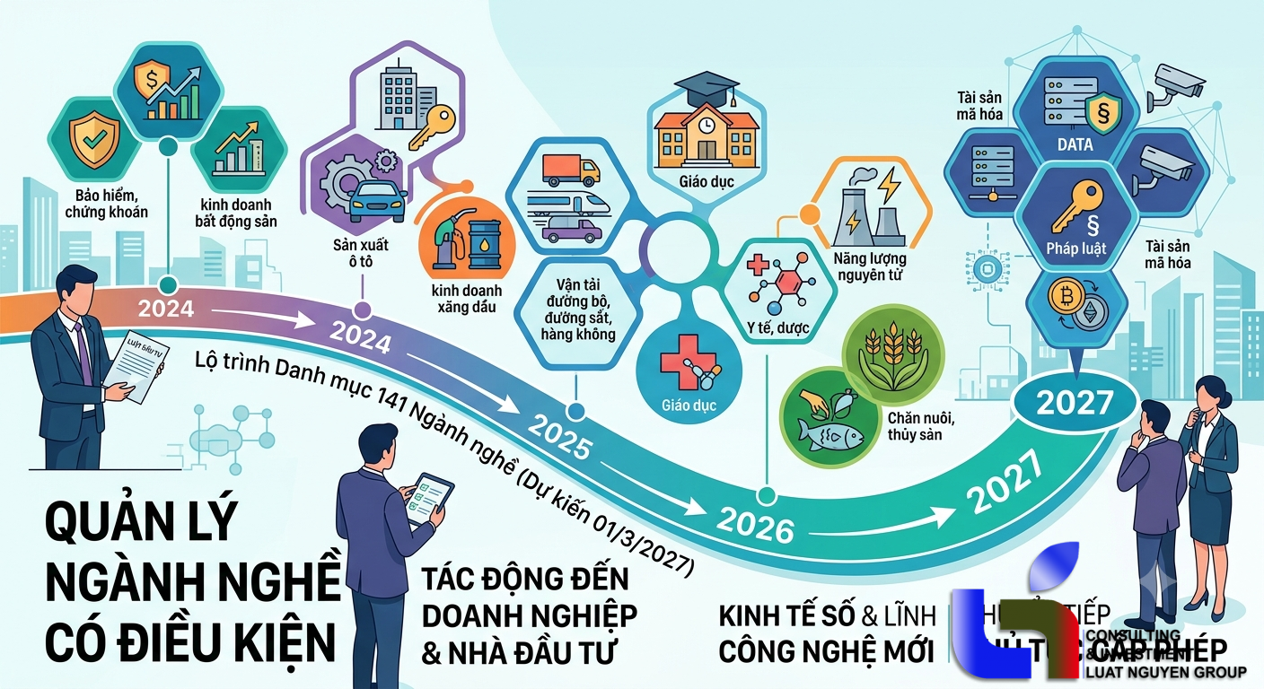 Đề xuất 141 ngành nghề kinh doanh có điều kiện từ 2027