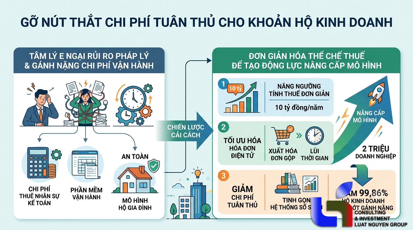Gỡ nút thắt chi phí tuân thủ cho khu vực hộ kinh doanh