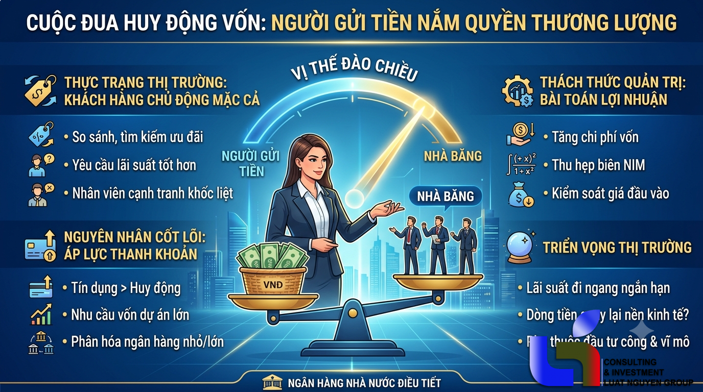 Cuộc đua huy động vốn: Khi người gửi tiền nắm quyền thương lượng