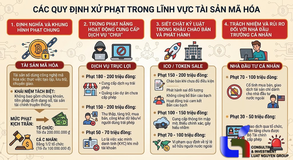 Chế tài nghiêm khắc đối với các vi phạm trên thị trường tài sản mã hóa