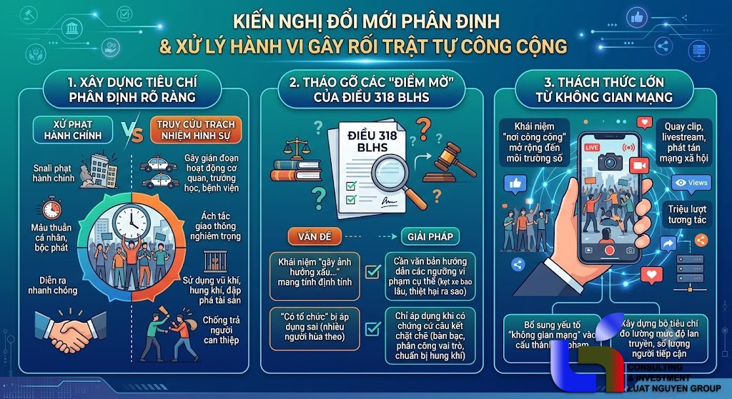 Ranh giới hành chính và hình sự trong tội gây rối trật tự công cộng