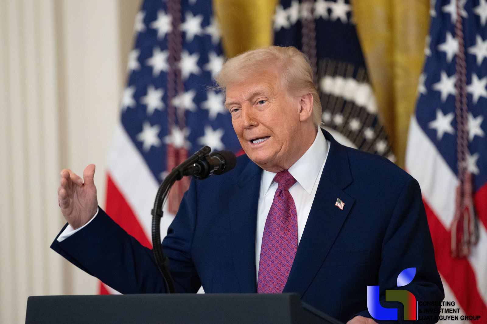 Tổng thống Hoa Kì Donald Trump.