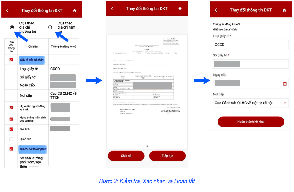 huong dan cap nhat thong tin dang ky thue tren etax mobile 1