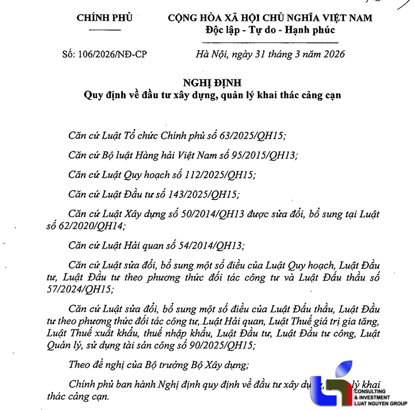 Nghị định số 106/2026/NĐ-CP