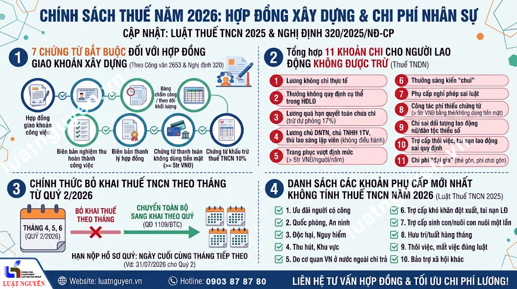 Hợp đồng giao khoán xây dựng năm 2026 theo Công văn 2653