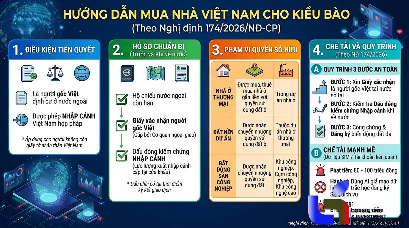 Điều kiện thủ tục cho người gốc Việt mua nhà ở Việt Nam