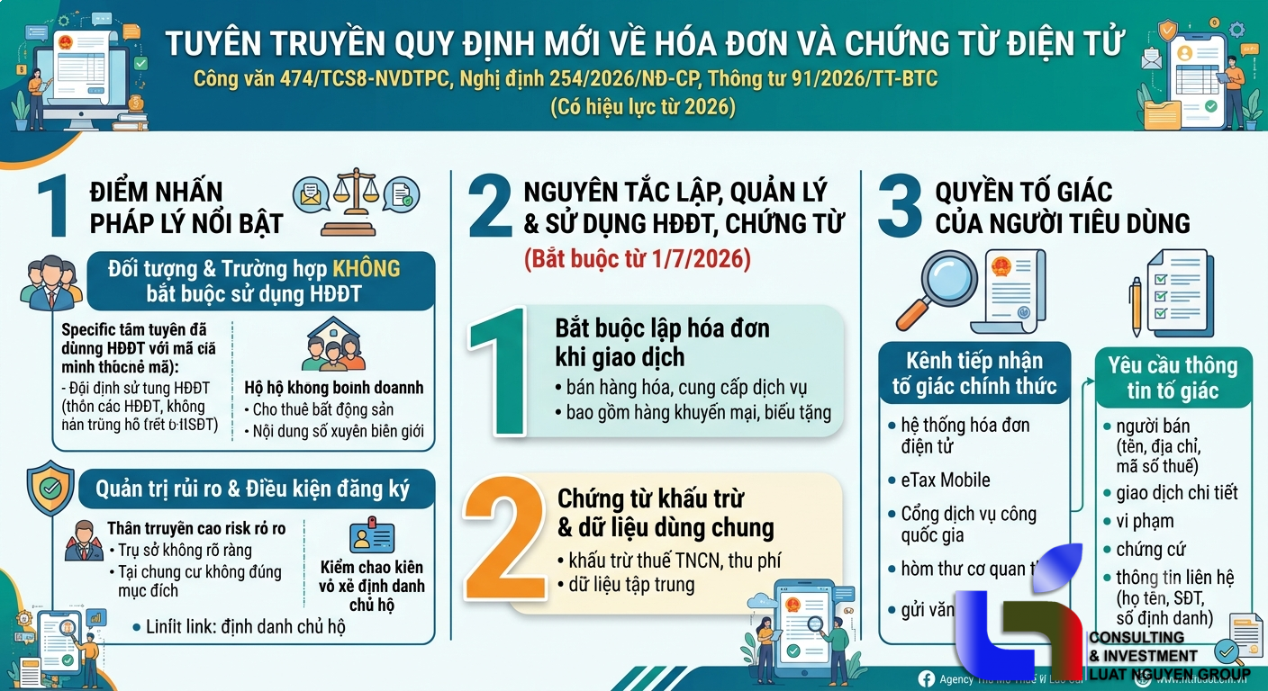 Điểm mới hóa đơn điện tử theo Nghị định 254 và Thông tư 91