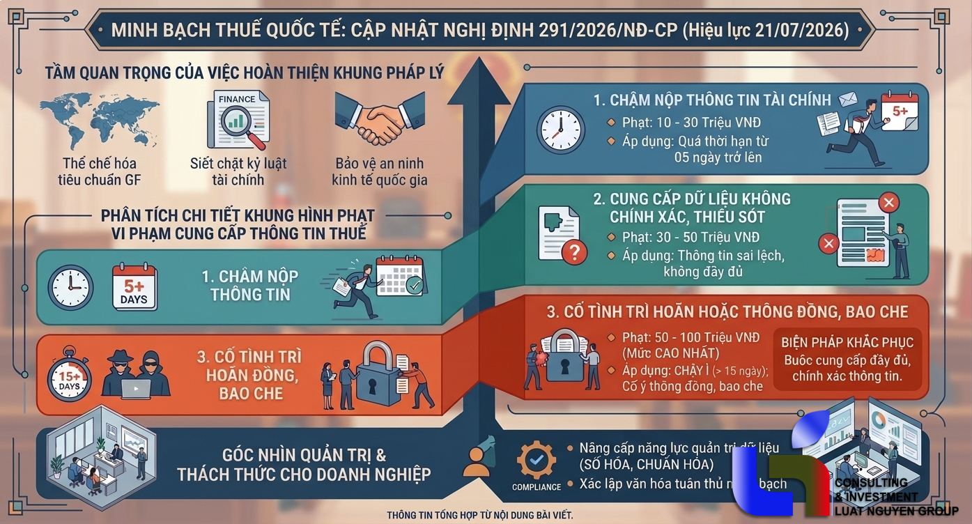 Chế tài phạt đến 100 triệu về cung cấp thông tin thuế