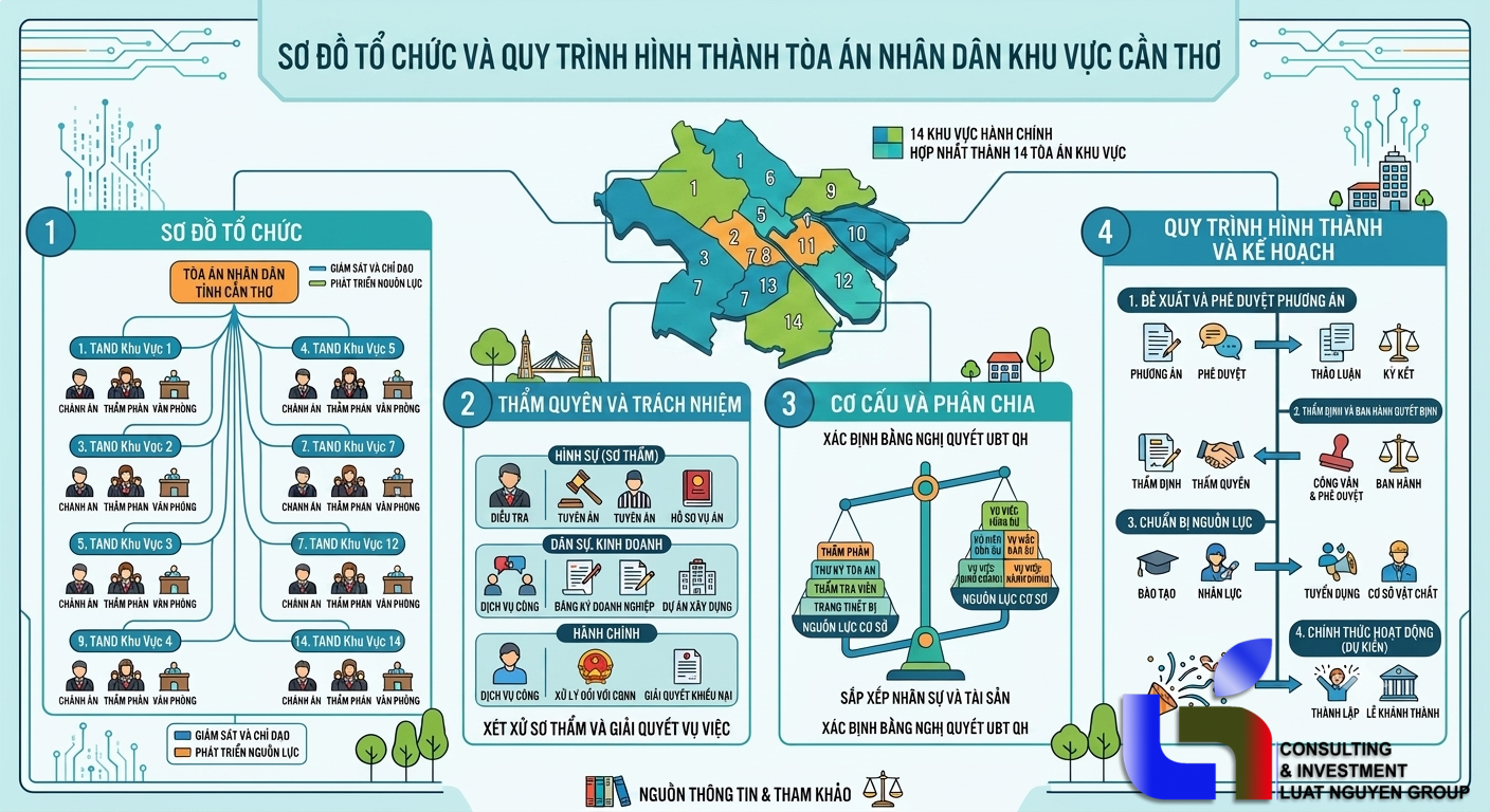 Hệ thống tư pháp tại Cần Thơ qua việc tái cấu trúc TAND khu vực