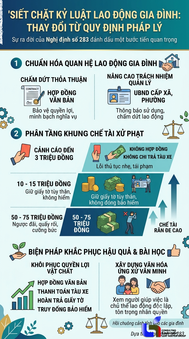 Mức phạt nặng khi thuê người giúp việc gia đình từ 10/9