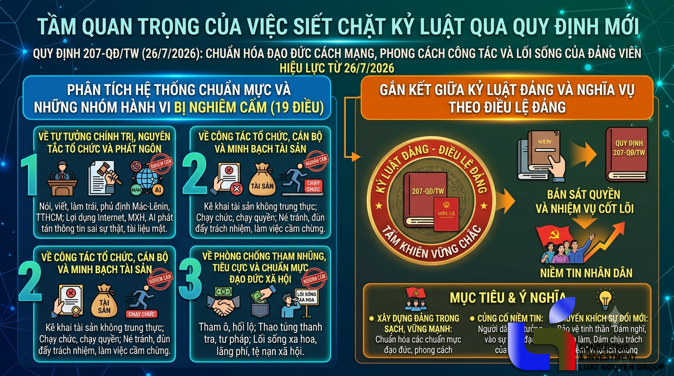 Chi tiết 19 điều đảng viên không được làm theo Quy định 207