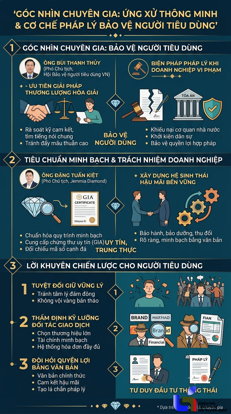 Bảo vệ quyền lợi người mua giữa bão giá kim cương