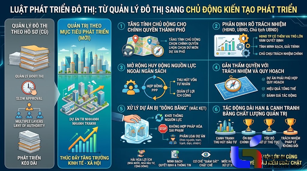 Luật Phát triển đô thị mở rộng dư địa cho các dự án lớn