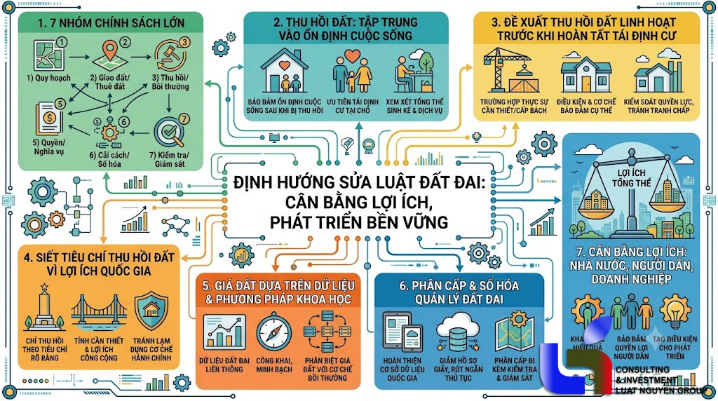 Sửa Luật Đất đai: Đề xuất mới về thu hồi, bồi thường