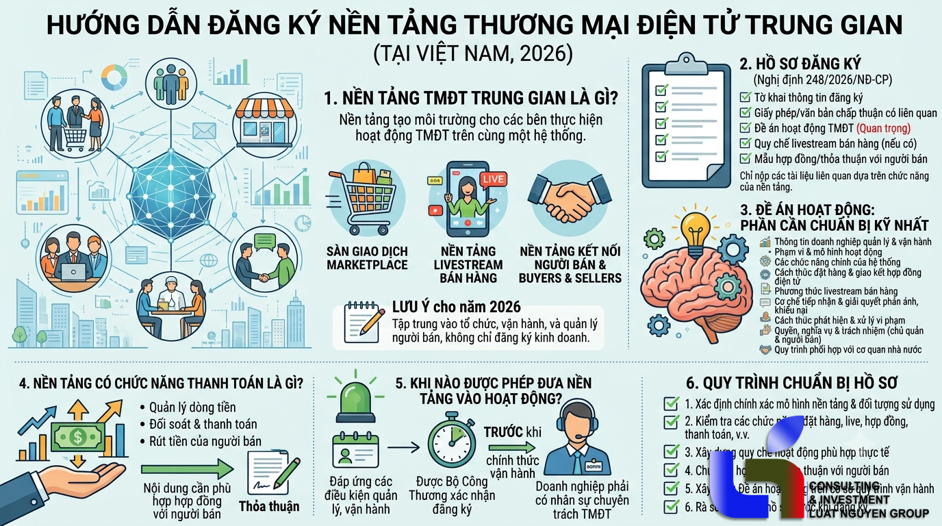 Đăng ký nền tảng thương mại điện tử trung gian năm 2026