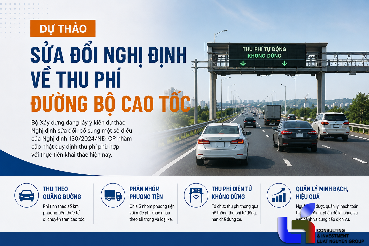 Dự thảo mới về thu phí đường bộ cao tốc