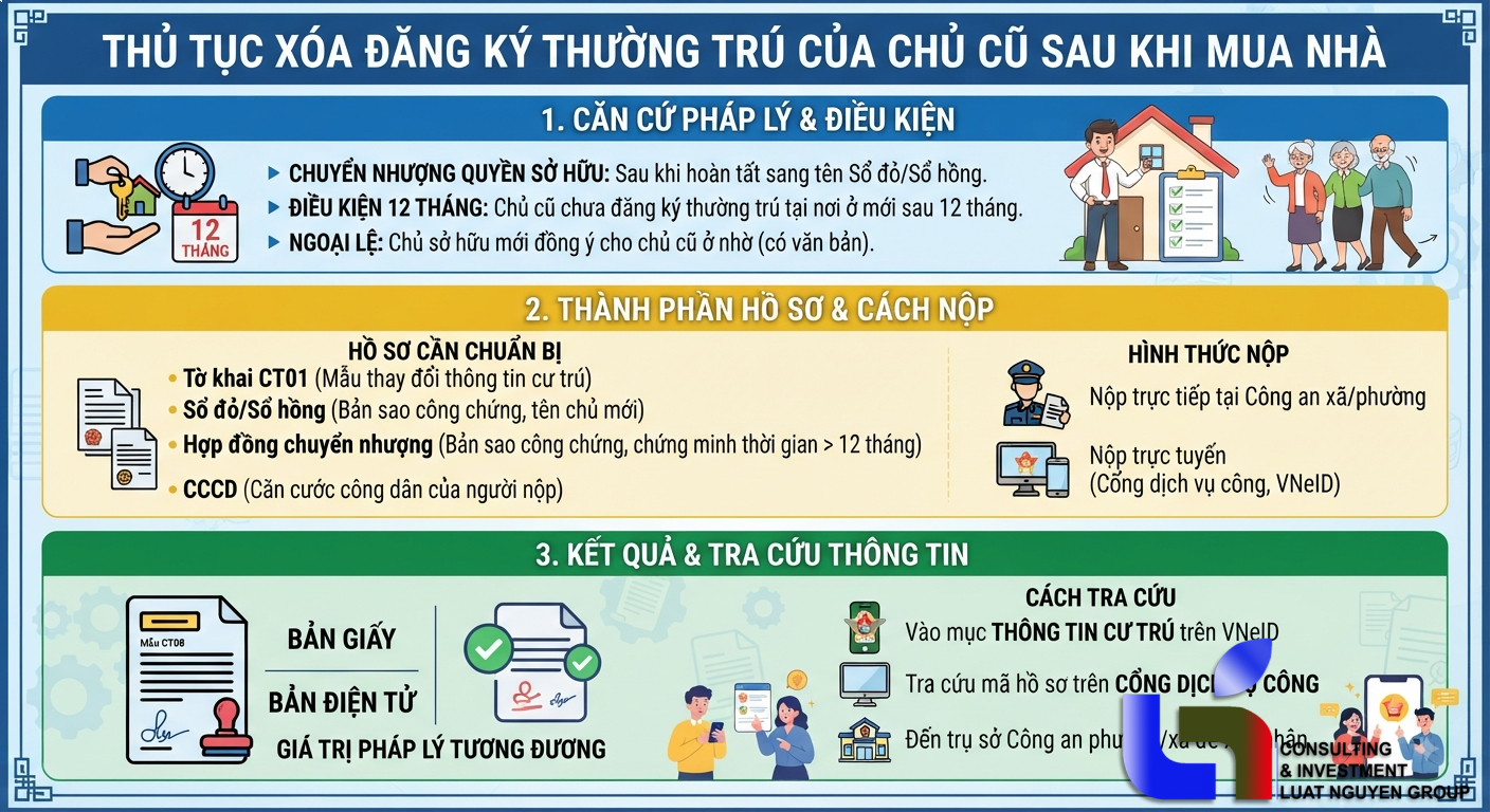 Xóa thường trú của chủ nhà cũ: Quy định và thủ tục thực hiện