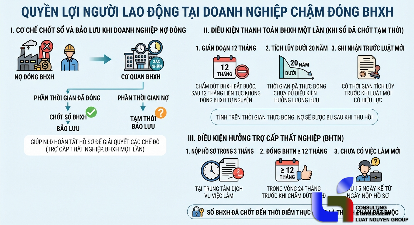 Doanh nghiệp nợ BHXH: Người lao động có được hưởng BHXH một lần?