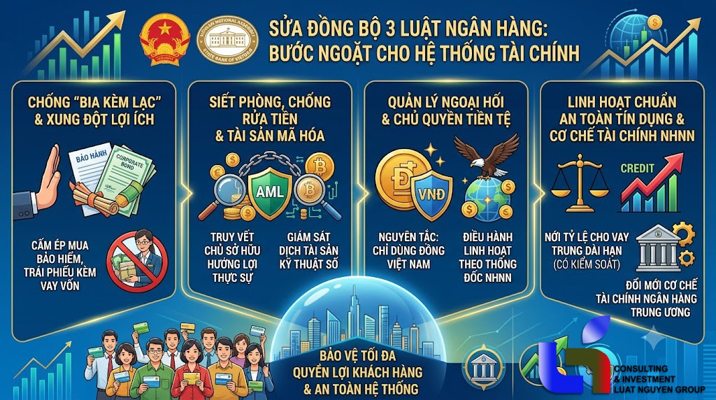 Sửa đồng bộ 3 Luật Ngân hàng: Tuyên chiến với "Bia kèm lạc", siết rửa tiền và bảo vệ khách hàng!