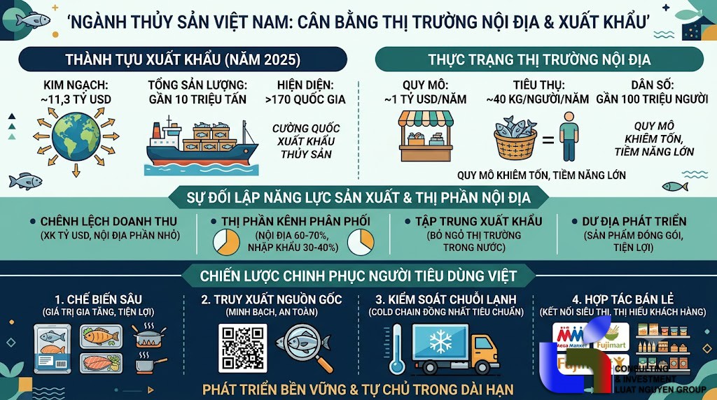 Thủy sản Việt Nam: Bỏ ngỏ thị trường nội địa 1 tỷ USD?